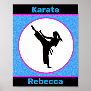 Karate Girls Sparkle Poster