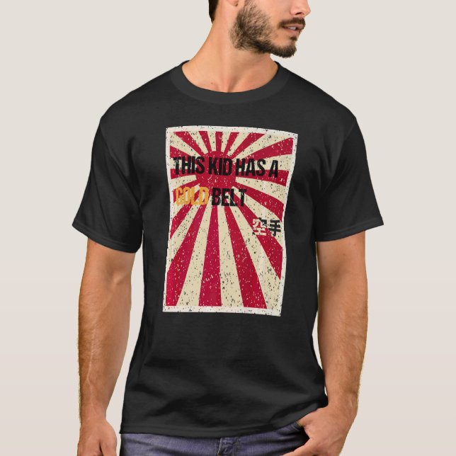 Karate Gold Belt Jugend T-Shirt (Vorderseite)