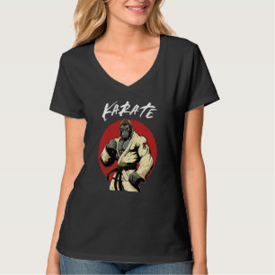 Karate Gorilla Karateka Jungen und Mädchen Karate T-Shirt