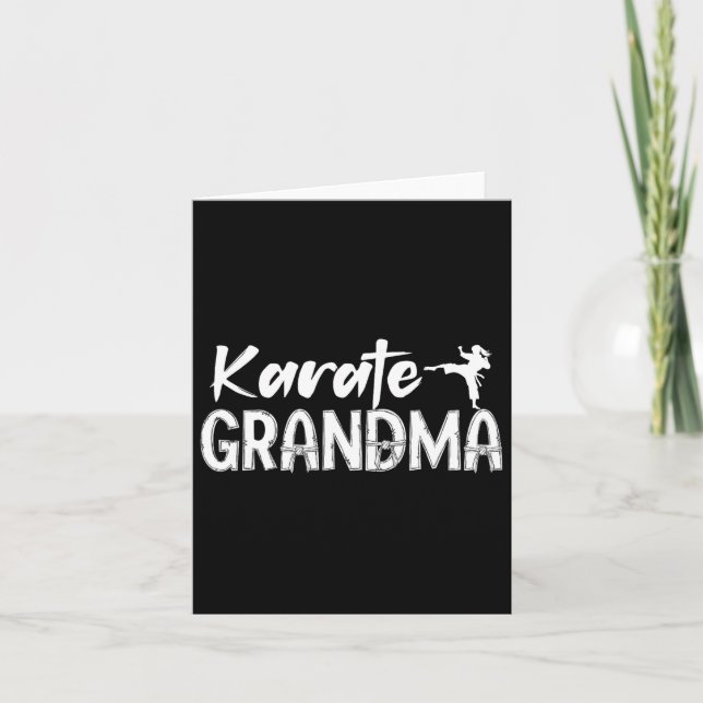 Karate Grandma Appreciation Karate Grandmutter Karte (Vorderseite)