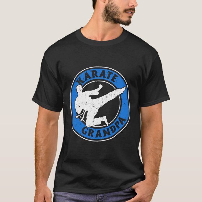 Karate Grandpa Karate Kämpfer Opa Karate Figh T-Shirt (Vorderseite)