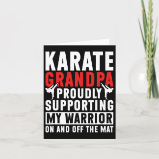 Karate Grandpa unterstützt meinen Krieger Karate G Karte