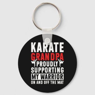 Karate Grandpa unterstützt meinen Krieger Karate G Schlüsselanhänger