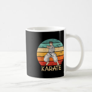 Karate Grunge Design Karate Fighter macht Punch Kaffeetasse