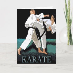 Karate-Gruß-Karte Karte