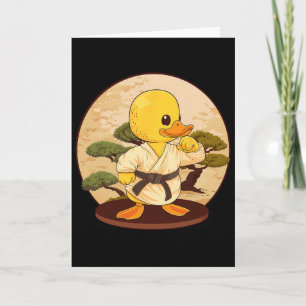 Karate-Gummiente-Motiv Taekwondo Jiu-Jitsu Mma K Karte