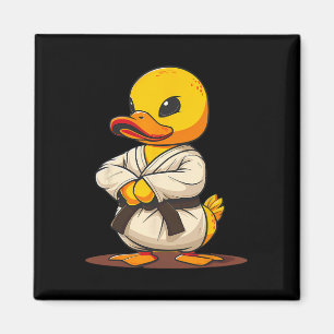 Karate-Gummiente-Motiv Taekwondo Jiu-Jitsu MMA K Magnet