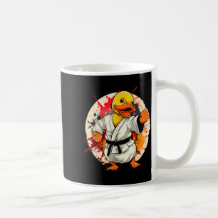 Karate-Gummiente-Motiv Taekwondo Jiu-Jitsu MMA Kaffeetasse