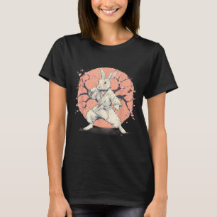 Karate-Hasen-Motiv Taekwondo Jiu-Jitsu MMA Süß T-Shirt