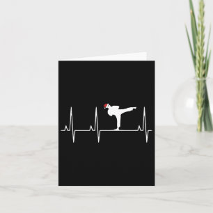 Karate Heart Beat Christmas Pajama Martial Arts Karte