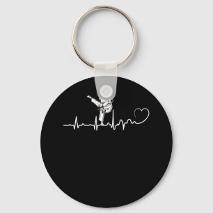 Karate Heartbeat-Geschenk für Karateka Schlüsselanhänger