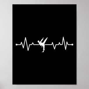 Karate Heartbeat Karate Fighter Karate Poster