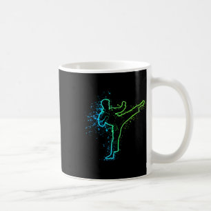 Karate High Kick Splash Style Martial Arts Design Kaffeetasse