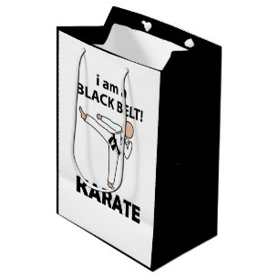 Karate I bin ein schwarzer Gürtel Karate Mittlere Geschenktüte