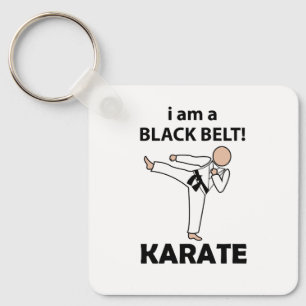 Karate ich bin ein schwarzer Gürtel Karate Schlüsselanhänger
