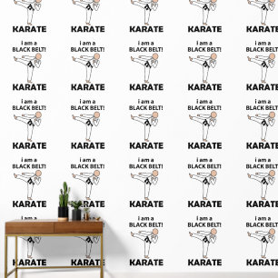 Karate ich bin ein schwarzer Gürtel Karate Tapete