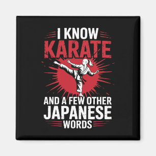 Karate Ich kenne Karate und ein paar andere japani Magnet