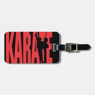 Karate in Red Gepäckanhänger