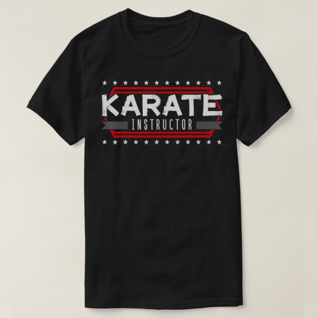 Karate Instructor Lehrer Trainer Karateka Master T-Shirt (Design vorne)