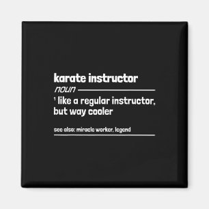 Karate Instructor wie ein regelmäßiger Instruktor, Magnet