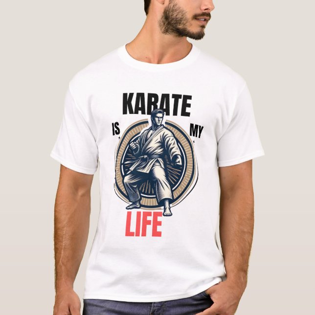Karate ist mein Leben - Karate Design T-Shirt (Vorderseite)