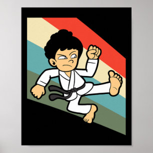 Karate Judo Jujutsu Taekwondo Kickboxen Kickboxer Poster