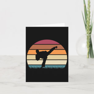 Karate Jujitsu Martial Arts Retro Boys Men Karte
