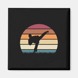 Karate Jujitsu Martial Arts Retro Boys Men Magnet