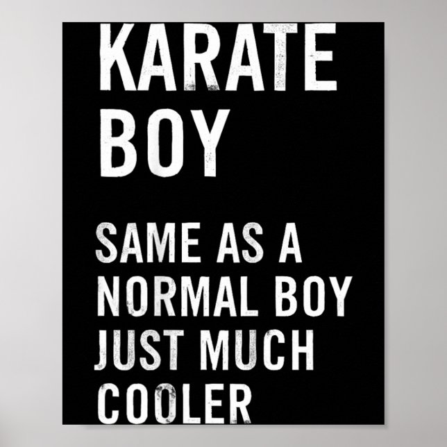 Karate-Junge Definition Lustig Poster (Vorne)