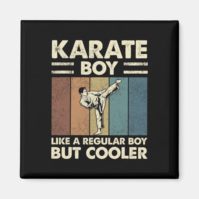 Karate Junge wie ein regelmäßiger Junge, aber Cool Magnet (Vorne)