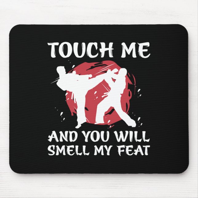 Karate-Kämpfer Junge Jugend Männer japanische Kamp Mousepad (Vorne)