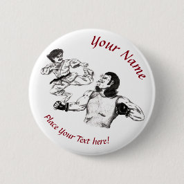 Karate-Kämpfer mit Stift für MIXED MARTIAL ARTS Button