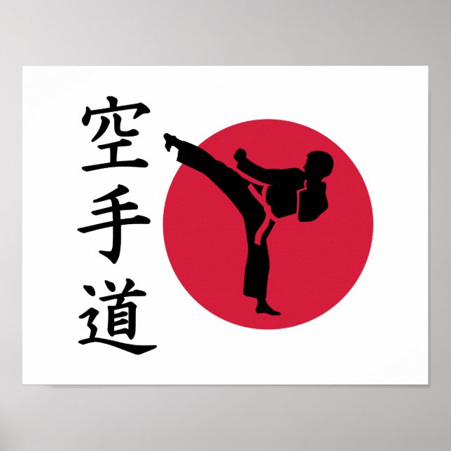 Karate-Kämpfer Poster (Vorne)
