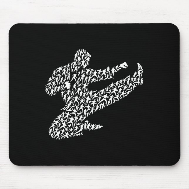 Karate-Kämpfer und Kung Fu  Mousepad (Vorne)