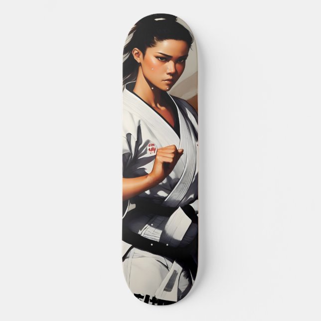 Karate, Kampfkunst Skateboard (Vorderseite)