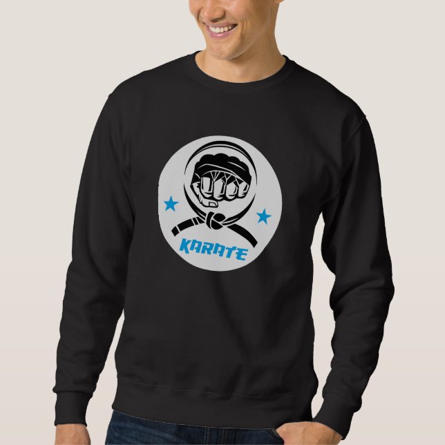 Karate Kampfsport Schwarzgurt Sweatshirt (Vorderseite)
