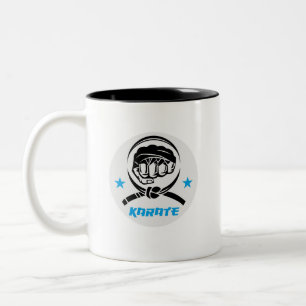Karate Kampfsport Schwarzgurt Zweifarbige Tasse