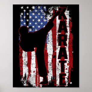Karate Kampfsport Vintage-Geschenk Poster