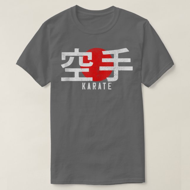 Karate Kanji Martial Arts Japan GYM Dojo Japanisch T-Shirt (Design vorne)