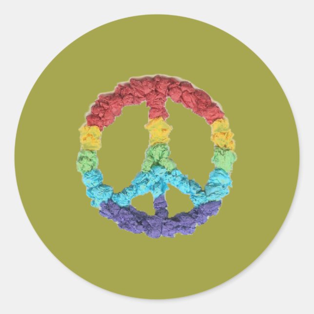 Karate Kat Graphics Friedenstifter Runder Aufkleber (Vorderseite)