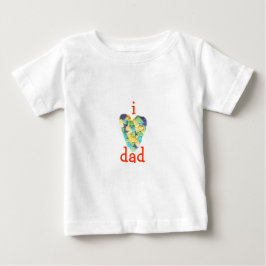 Karate Kat Graphics I-Liebe-dad Baby T-shirt