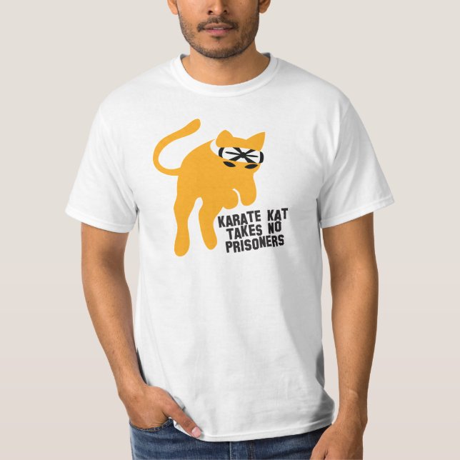 Karate KAT (Katze) nimmt keine Gefangenen T-Shirt (Vorderseite)
