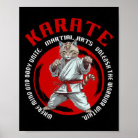 Karate Kat Krieger Kampfkunst Katze für Kinder