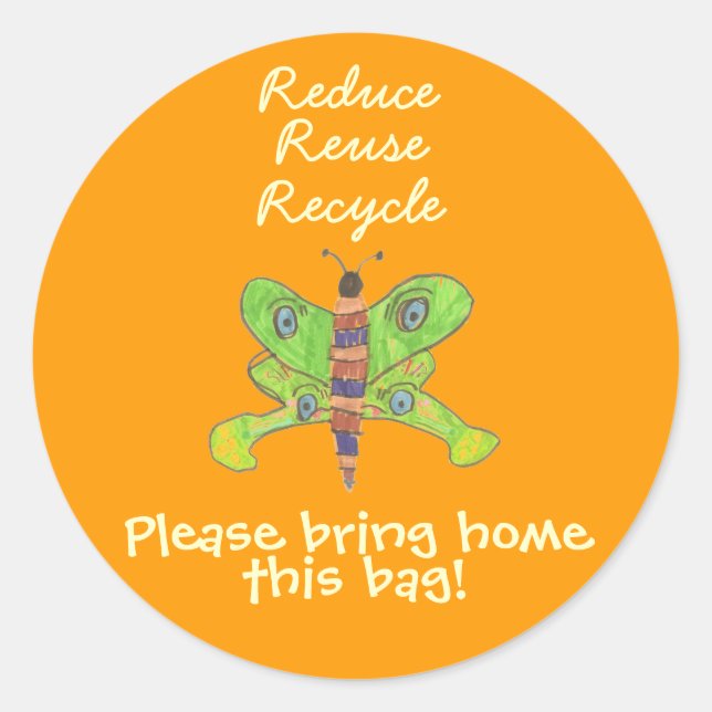 Karate Kat recycle Aufkleber (Vorderseite)