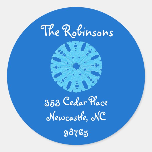 Karate Kat Rücksendeadresse Runder Aufkleber (Vorderseite)