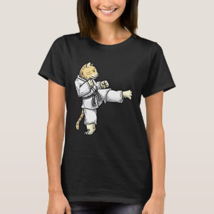 Karate Katze Schwarzgurtel Martial Training Taekwo T-Shirt