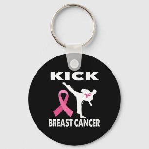 Karate Kick Breast Cancer Awareness Pink 1 Schlüsselanhänger