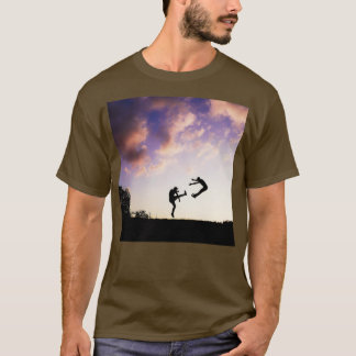 Karate kick by the dusk 1 T-Shirt