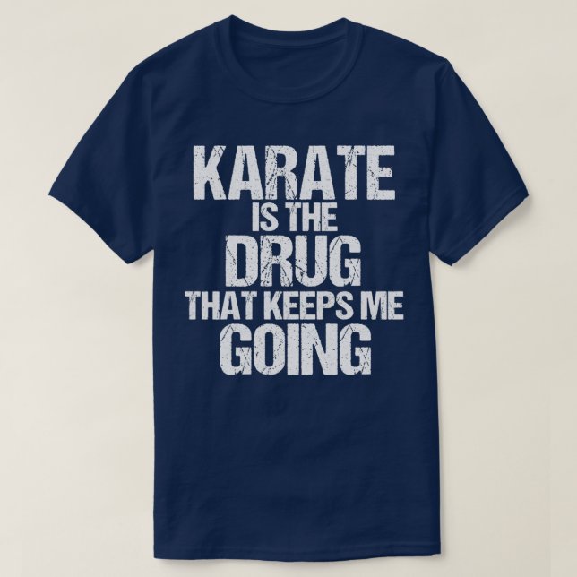 Karate Kick Martial Arts Geschenk Karate Fighter T-Shirt (Design vorne)