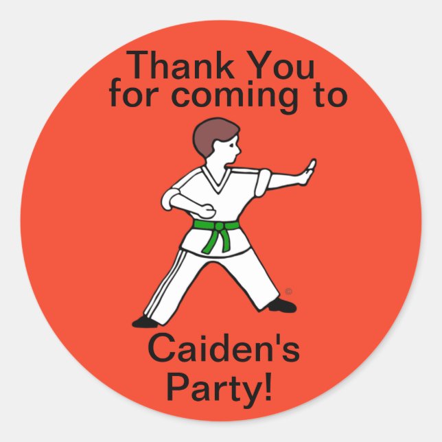 Karate Kid 11 kundenspezifische Aufkleber für Kamp (Vorderseite)